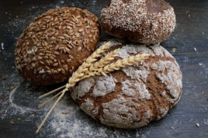 dark bread loafs composition
